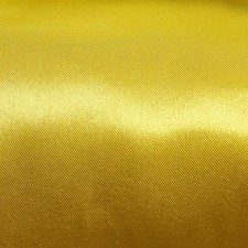 Satin fabric, color monophonic yellow, width 150 cm