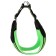 Super-furry harness with reflective firmware, girth 48-54 cm, green