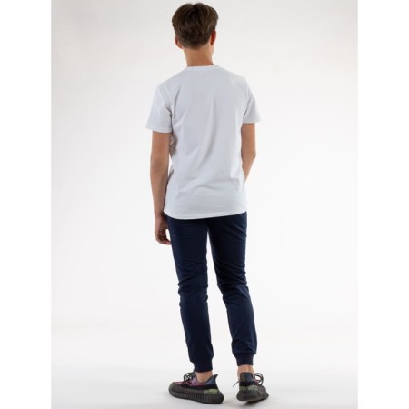 Sports pants for ISEE boys, height 152-158 cm, dark blue color-1