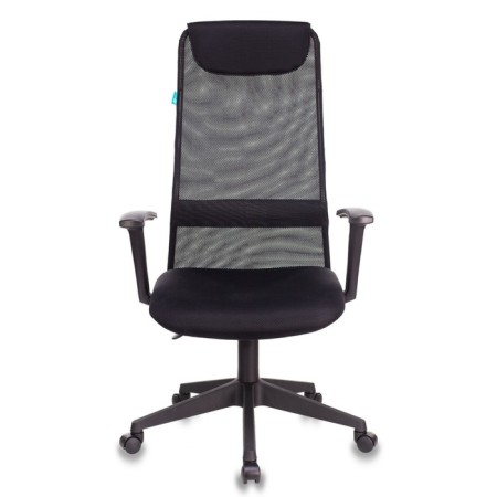 Кресло руководителя Бюрократ, черный, спинка сетка, KB-8/BLACK, TW-01 TW-11-1