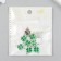 Connector for creativity plastic for metal "Clover" set of 10 pcs 1.8x1.3 cm