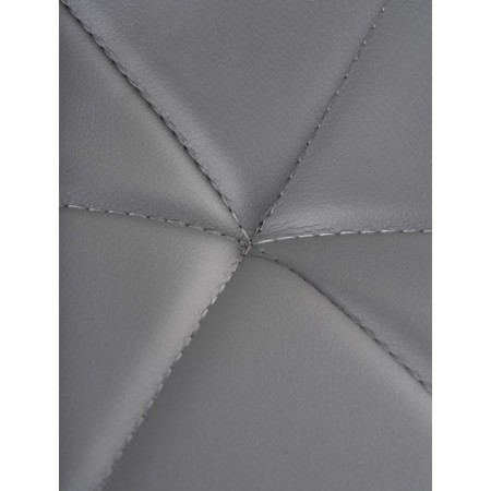 Stol on a metal frame Wald Metal/Ecokuzha, Gray/Gray 46x52x75 cm-5