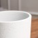 Flower pot "Roll" concrete, white, 4 l