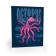 Notebook A6, 80 sheets in the Pink Osminog cage, integral cover, selective UV varnish, metal film, block 65g/m2