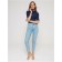 Women's jeans with a high landing CONTE Elegant Mom Fit, size M, color Acid Washed Blue
