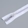 Lightning "Spiral", No. 5, detachable, automatic lock, 70 cm, white/lilac color