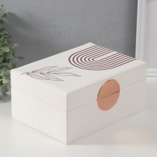 Casket to the leatherette for jewelry 