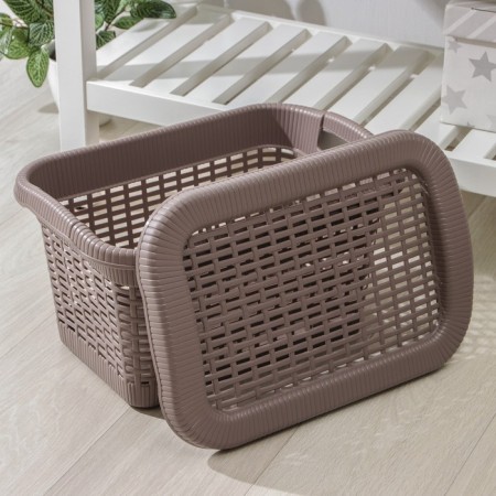 Storage basket with a lid, 20 l, 45 × 28 × 24 cm, color mix-9