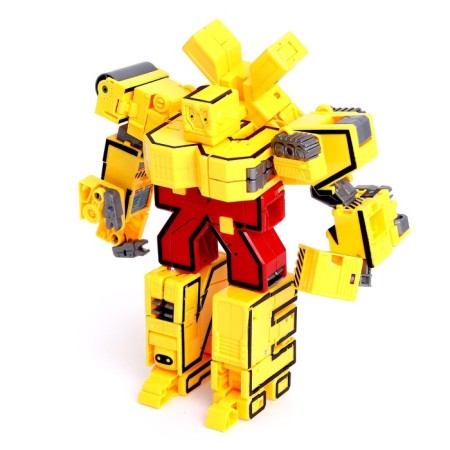 Set of robots "alphabet", transformed, 7 pieces, gather in 1 robot-1