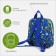 Baby backpack on lightning, external pocket, blue color