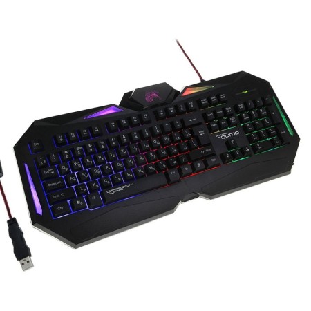Kumo Dragon War Spirit keyboard, game, wired, backlight, 104 keys, USB, black