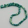 Glass beads, set 72 pcs., Size 1 pc. -8 mm, dark green color