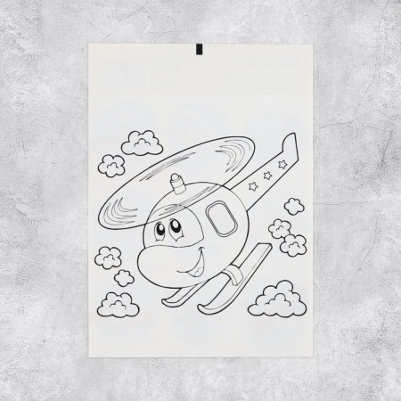 Paper stickers "aircraft", with coloring on the back, 11 × 15.5 cm-2