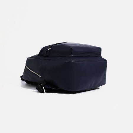 A backpack with a zipper, Medvedkovo, an outer pocket, a dark blue color-3