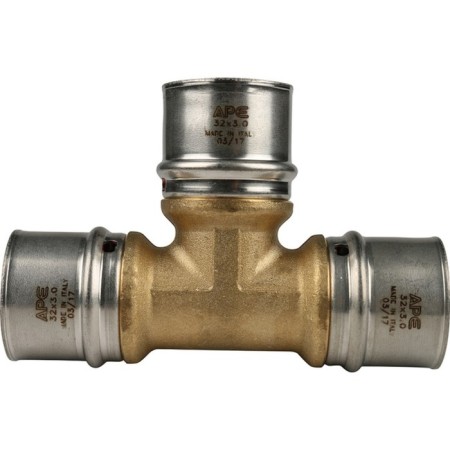 The tee-press Stout SFP-0006-323232, D = 32 mm, brass-3