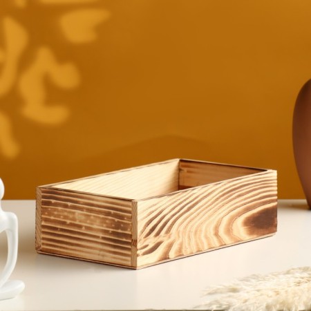 Wooden Kashpo 24 × 14 × 9 cm Eleagant, we burned beautifully-1