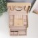 Casket to the leatherette for decorations chest "Reptile Beige" with buckle 16x22x14 cm