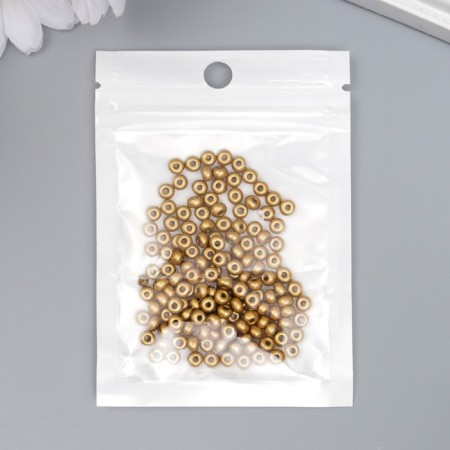 Glass beads 6/0 "metallic. Gold" 10 g-2