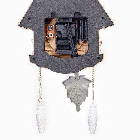 Wall clock, series: pendulum, "Fei Castle", smooth move, 44 x 26 cm-2