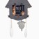 Wall clock, series: pendulum, "Fei Castle", smooth move, 44 x 26 cm