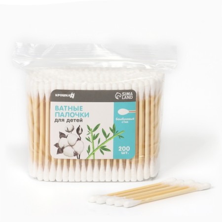 Cotton sticks, tip - classic, cotton/bamboo (stick) 800 pcs-1