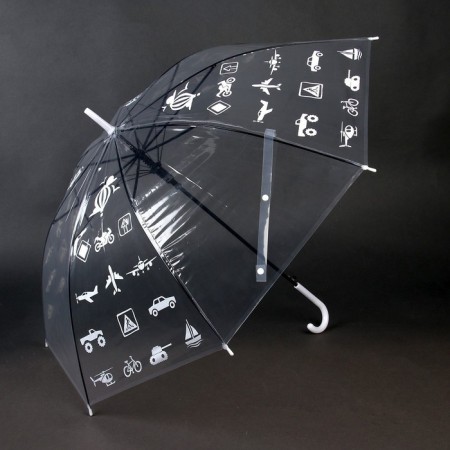 Children's umbrella "Travel" transparent, d = 90cm-2