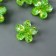 Decor for creativity Plastic "Green Flower" Purvalum 1.2x1.2 cm