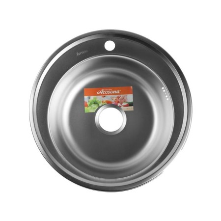Kitchen car wash accoona ad5151, mortise, round, thickness 0.6 mm, 510x165 mm, matte