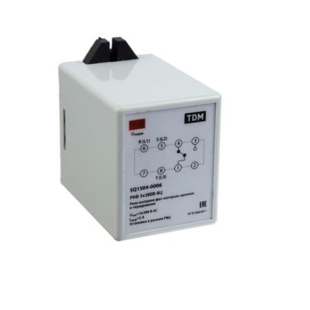 Phases control relay basement TDM RKF, 3x380 V, 8 c, SQ1504-0006