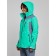 Ski jacket female, size 48, green color