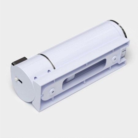 The dispenser for an antiseptic or liquid soap is mechanical, 400 ml, metal, white color-8