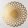 Dining room "Flower", 60 × 60 cm, gold color