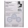 Automatic self -assembled Trodat Ideal 46042 Typo, diameter 42 mm, 2 circles, 1 cash desk, black case