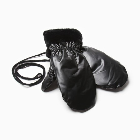Women's mittens at the claim Minaku shine 24 cm black