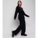 Women's costume (cardigan/trousers), black color, size 42-46 (One size)
