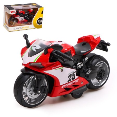 Metallic motorcycle "Sports", scale 1:12, mix
