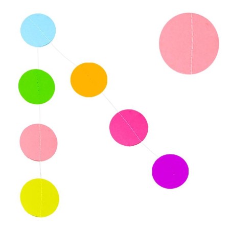 Suspension for the ball, paper, 1 m. Mix-2