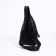 Male sling bag, artificial leather, black color