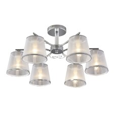 Ceiling lamp 6x60W E14, size 62x62x29 cm