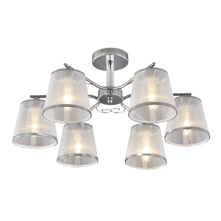 Ceiling lamp 6x60W E14, size 62x62x29 cm