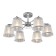 Ceiling lamp 6x60W E14, size 62x62x29 cm