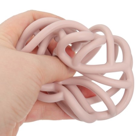 Silicone Broke “Cube”, pink color, mum & baby-5