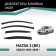 Defly window deflectors for Mazda 3 (BK), 2003-2009, sedan