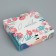 Bearbox Gift Bilateral folding, packaging, "Flowers", 20 x 18 x 5 cm