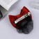 Halfish hair clip "Bow" with a mesh for a bundle, d-10 cm, burgundy