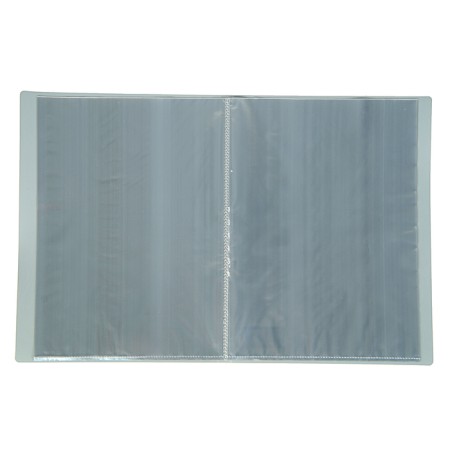 Folder with 30 A4, 500 microns, Calligrata, texture "Sand", Gray-1