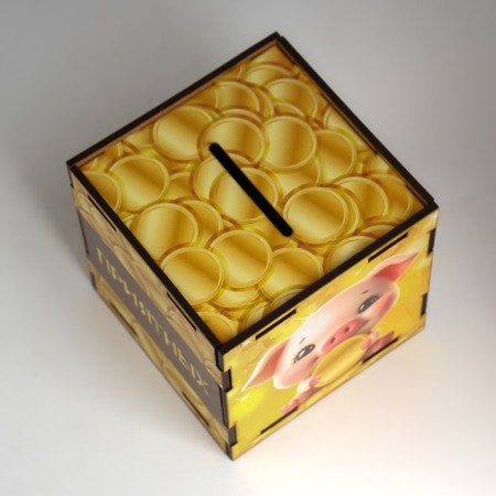 Piggy bank Cube "pleasant surprises" 10x10x10 cm-5