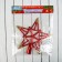 Tips "Geometry Star" 19,5x19 cm, red-golden