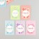 Cardboard "Thank you for the order" set 10 pcs (5 types) 4x6 cm