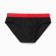 Bathing swimming trunks for the boy Minaku, black/red color, height 146-152